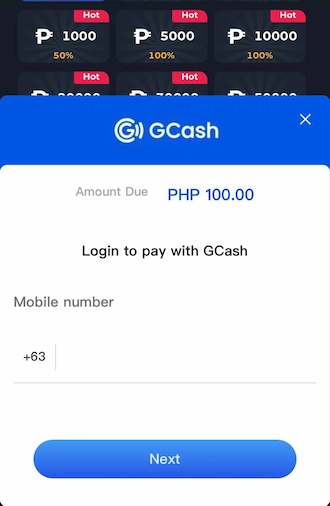 Step 3: Enter the phone number of the GCash account to log in.