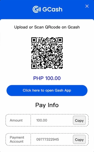 Step 4: Make payment by scanning the QR code.